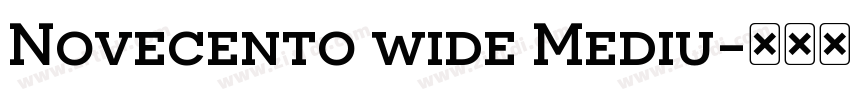 Novecento wide Mediu字体转换